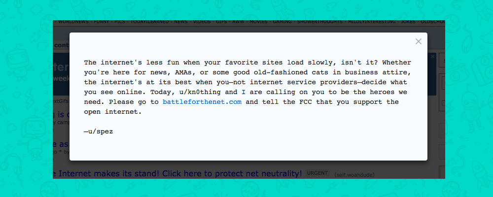 Redditors Rally on the Day of Action to Save Net Neutrality